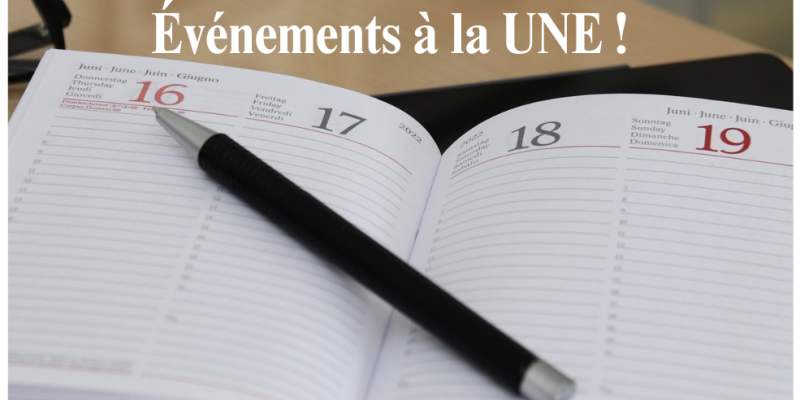 À LA UNE !